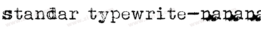 standar typewrite字体转换